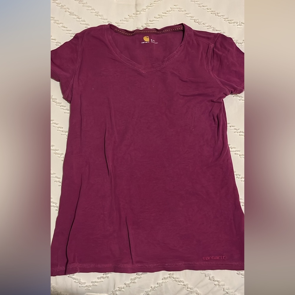 Carhartt Women's Short Sleeve Tee in Deep Purple